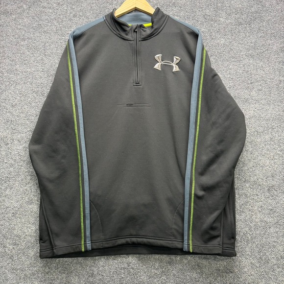 Under Armour Other - Under Armour Sweatshirt Men's Size 2XL Black 1/4 Zip AllSeasonGear Pullover